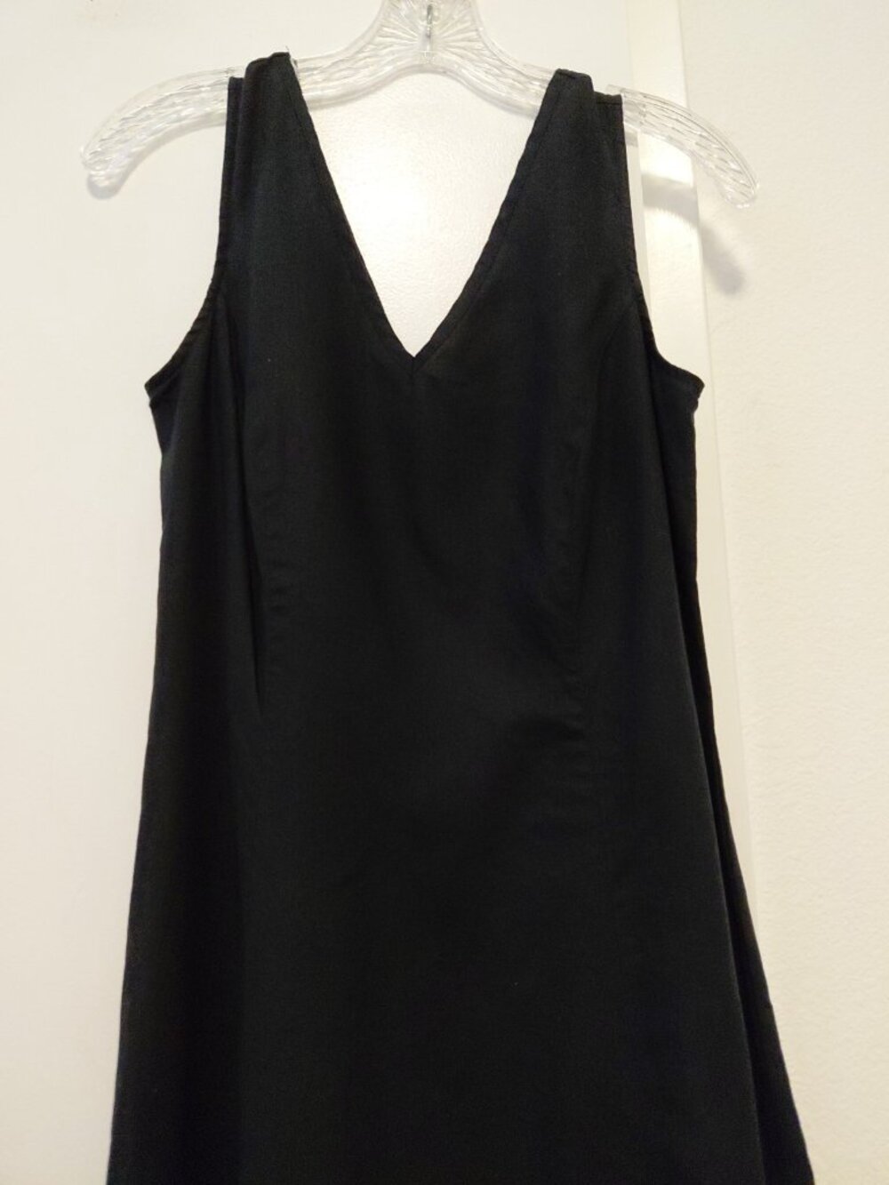 Limited America Black Sleeveless Maxi Dress 100% Linen Womens Size 8 - Picture 2 of 6